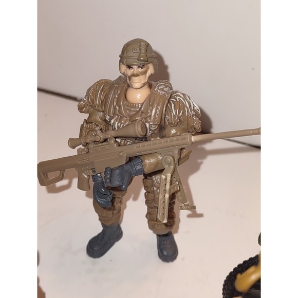 Lot of 8 Chap Mei S1 Military Soldier Action Figures Sentinel 1, Guns/Motorcycle - Picture 9 of 9